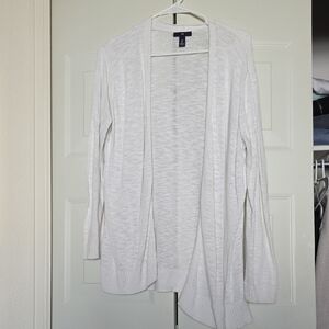 GAP Women's Cream Open-Front Cardigan